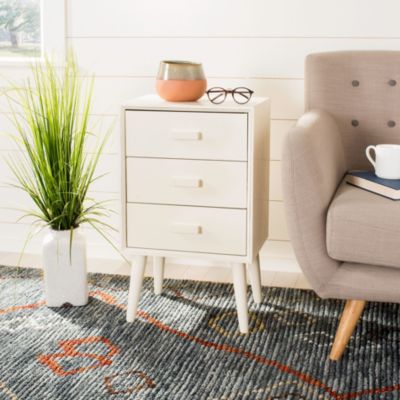 Safavieh Pomona 3 Drawer Chest, White