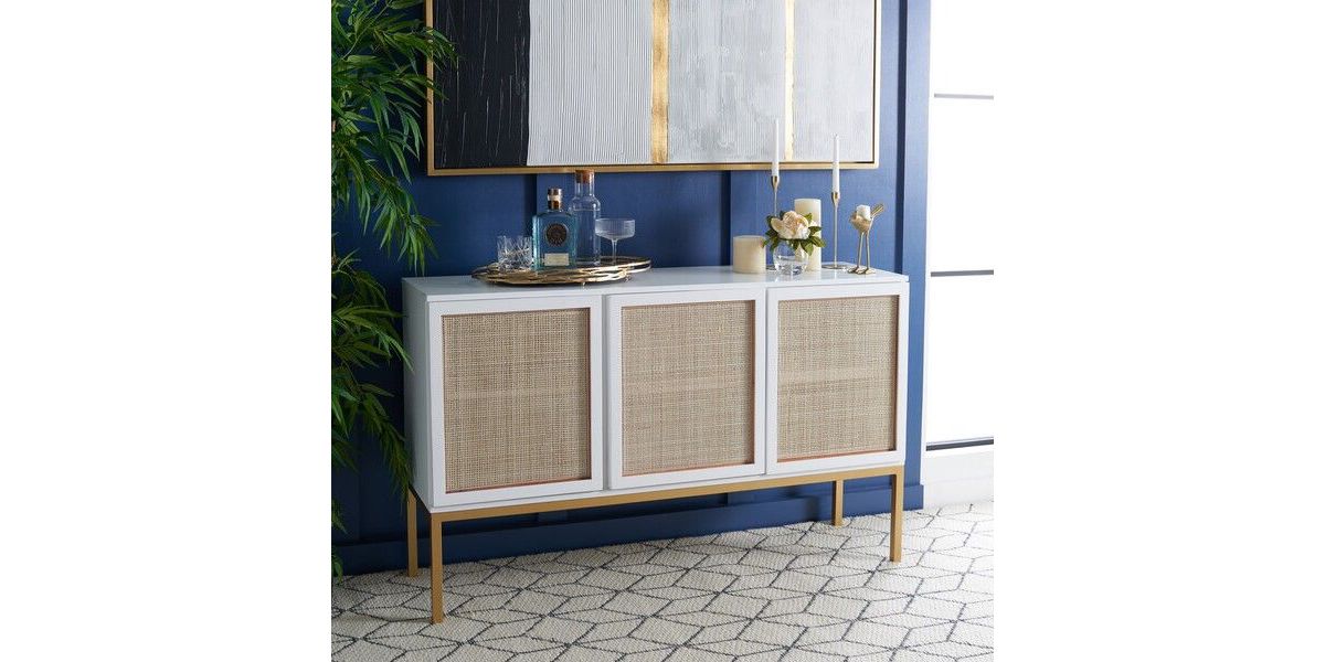Zadie 2 Shelf Rattan Sideboard