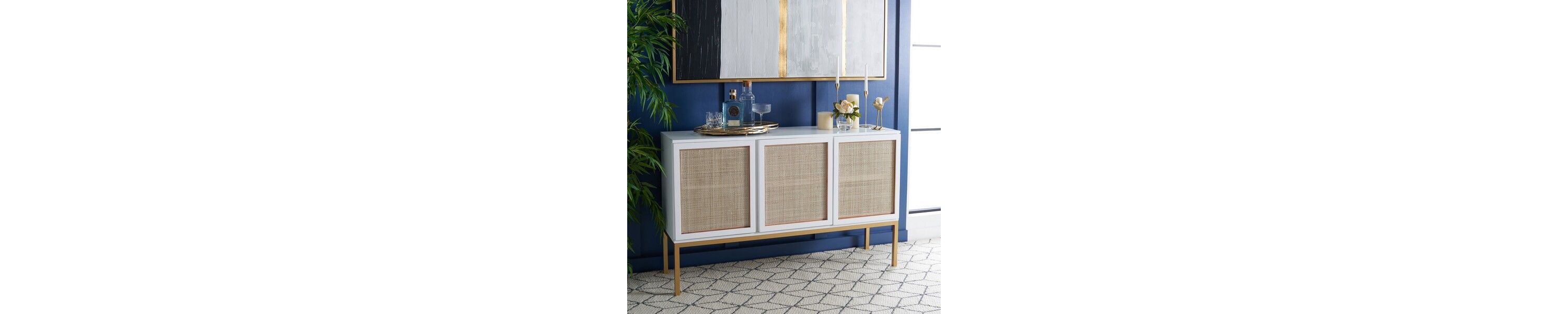 Zadie 2 Shelf Rattan Sideboard