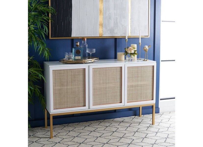 Zadie 2 Shelf Rattan Sideboard