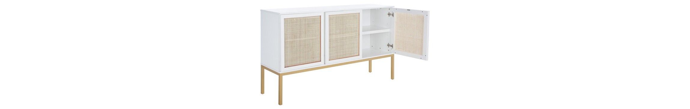 Zadie 2 Shelf Rattan Sideboard