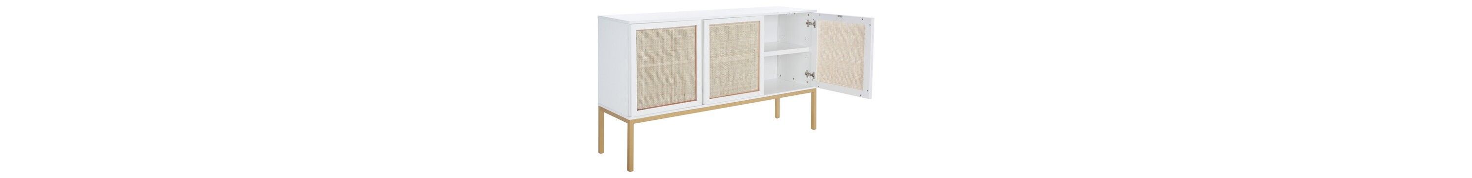 Zadie 2 Shelf Rattan Sideboard