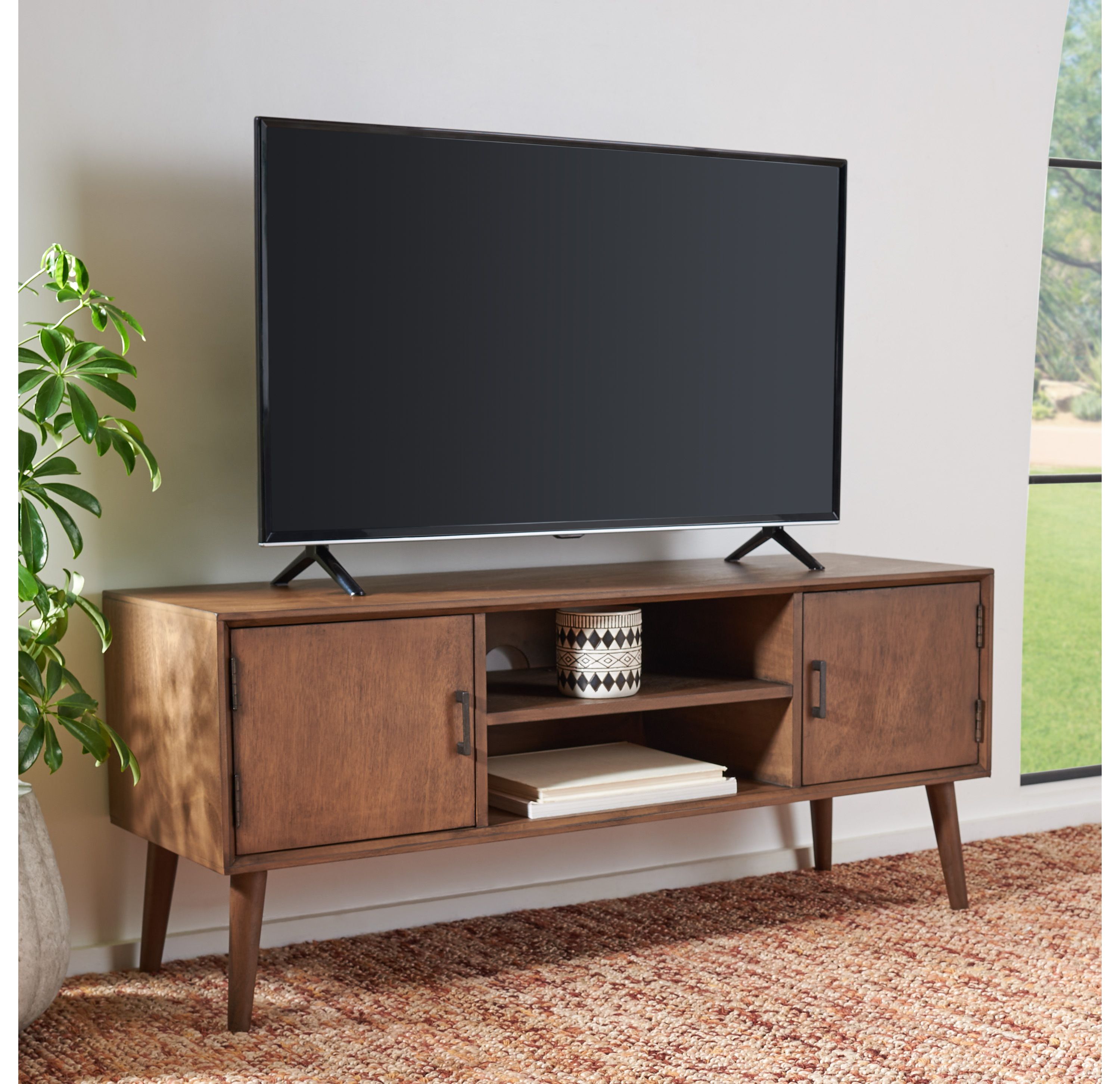 Sorrel Mid Century 2 Door 1 Shelf Media Stand