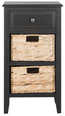 Safavieh Everly Drawer Side Table, Black