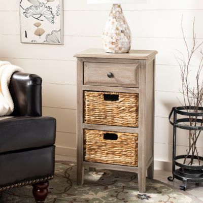 Safavieh Everly Drawer Side Table, White