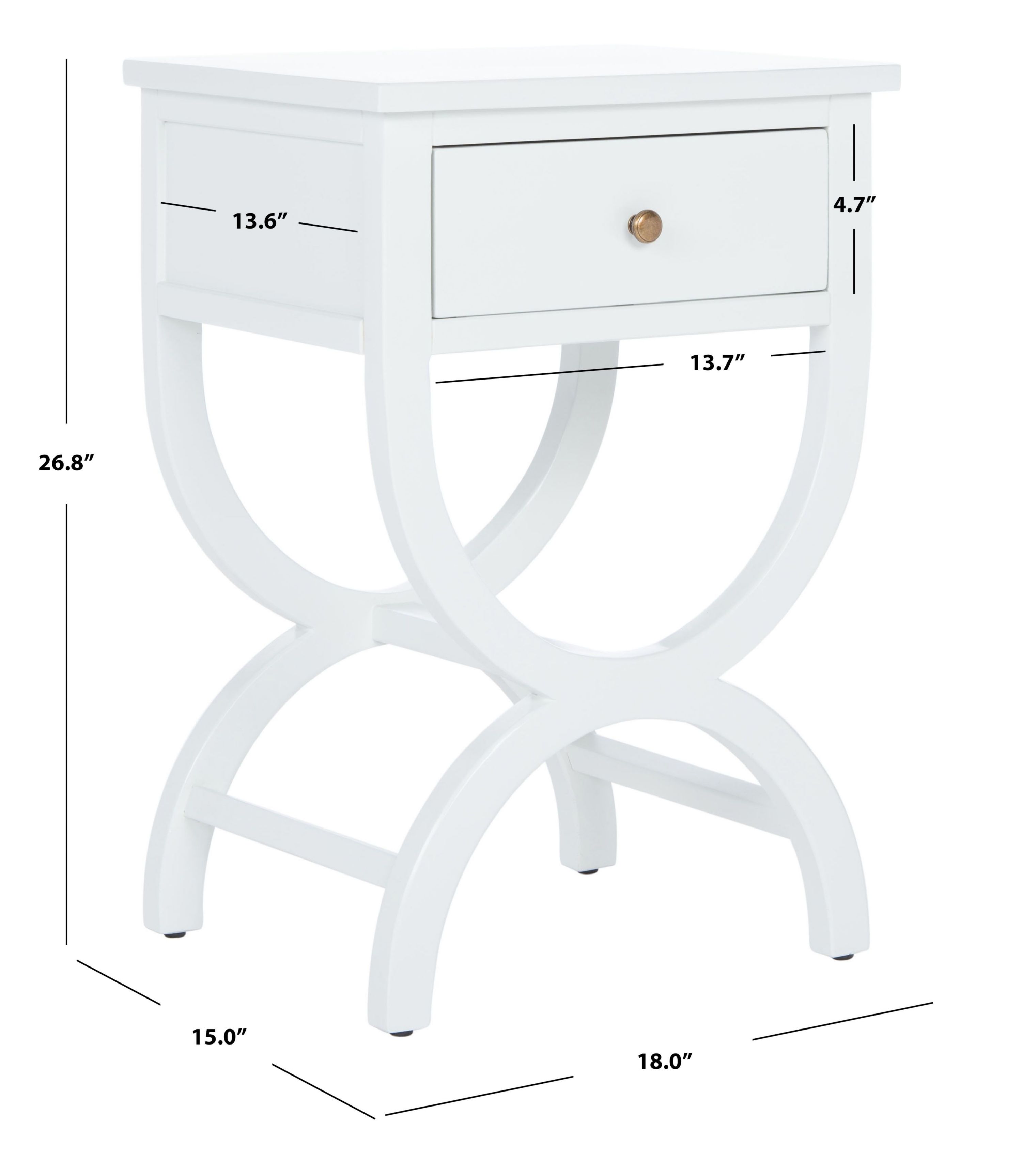 Maxine Accent Table With Storage Drawer