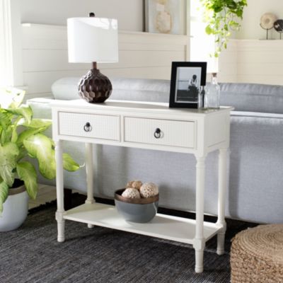 Safavieh Haines 2Drw Console Table, White