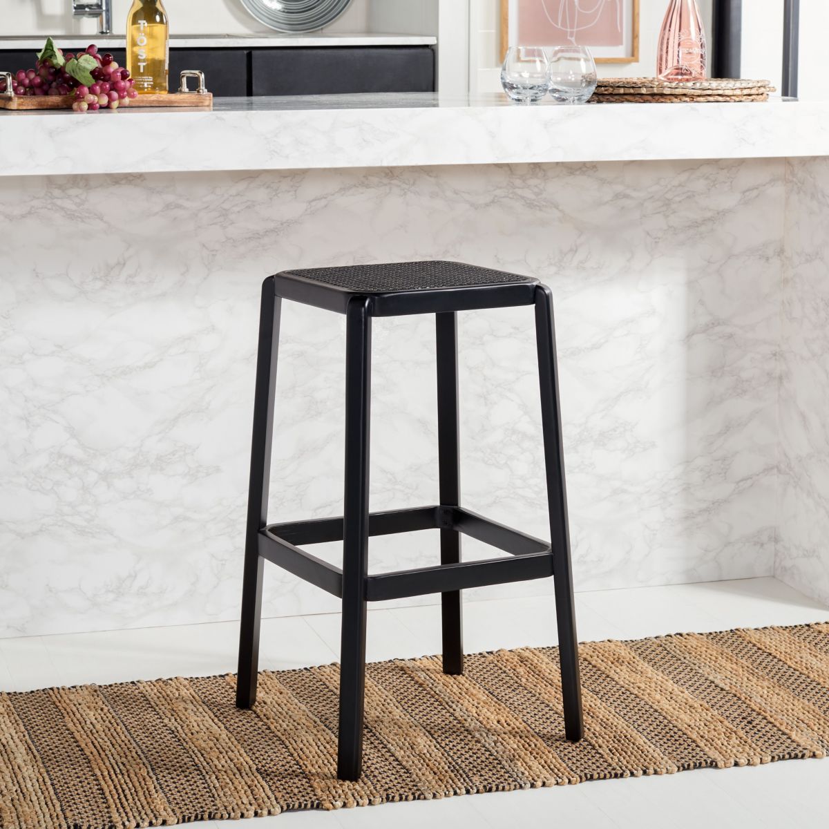 Silus Cane Bar Stool