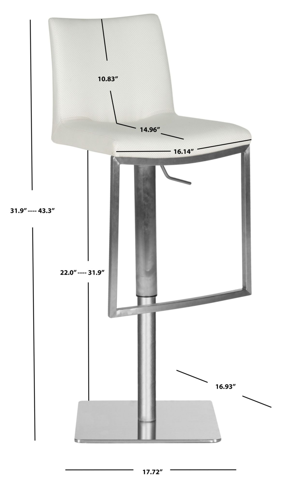 Ember Swivel Bar Stool