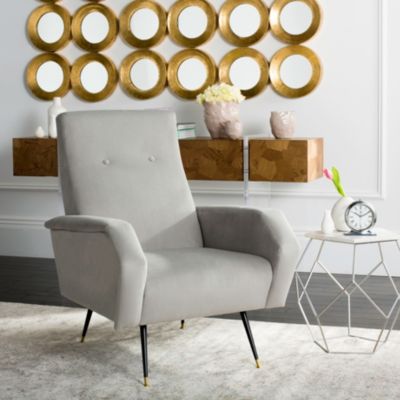 Safavieh Aida Retro Accent Chair, Grey