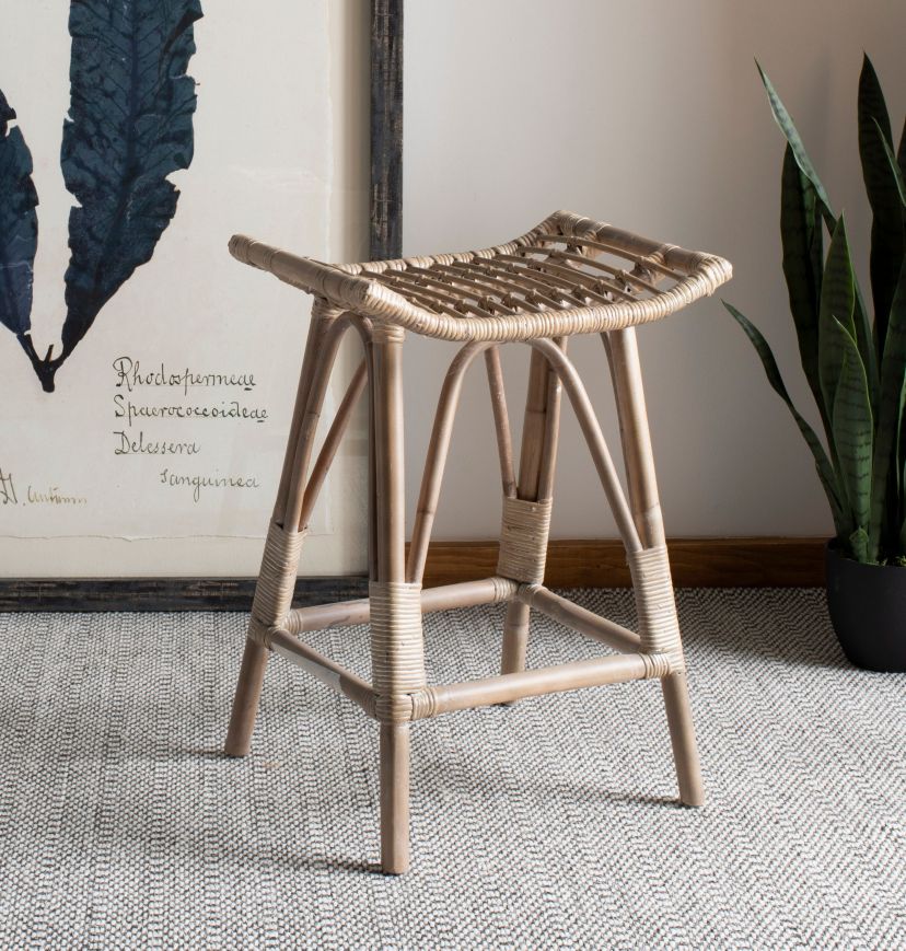Leda Rattan Counter Stool