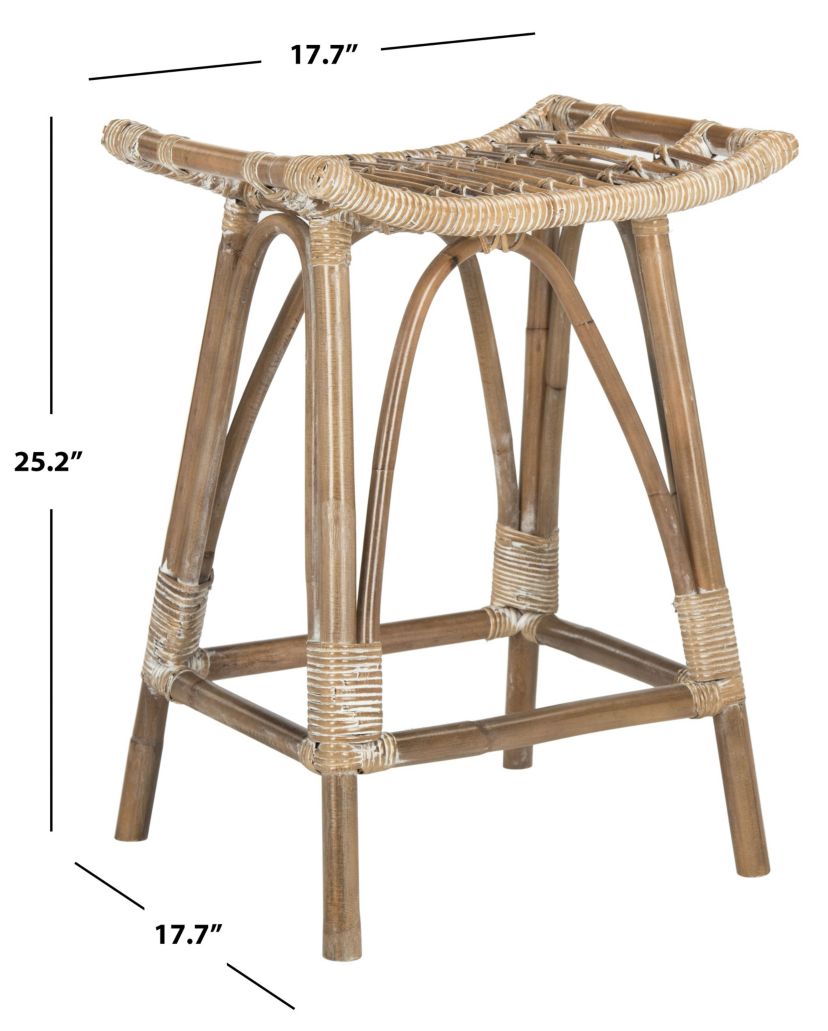 Leda Rattan Counter Stool