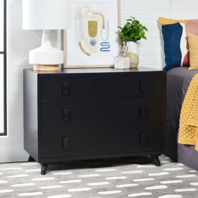 Safavieh Blaize 3 Drawer Chest, Black