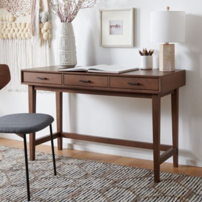 Safavieh Hawthorn 3 Drawer Desk, Brown -  0195058182881