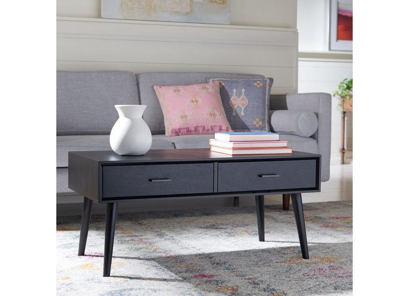 Mozart Mid Century 2 Drawer Coffee Table