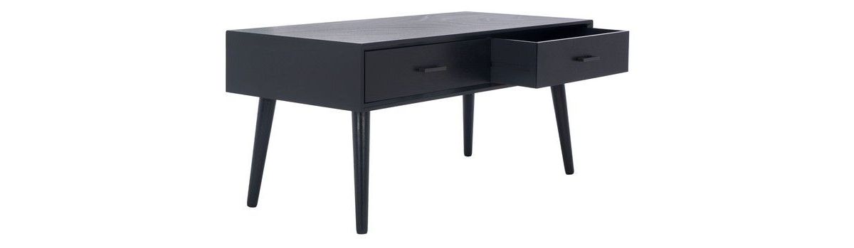 Mozart Mid Century 2 Drawer Coffee Table