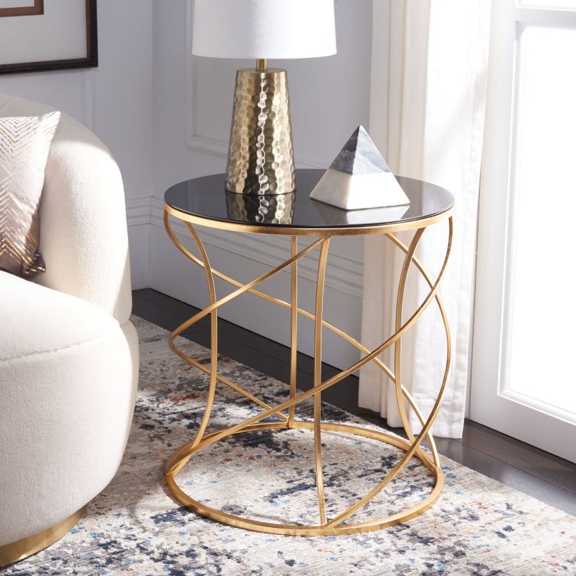 Cagney Glass Accent Table