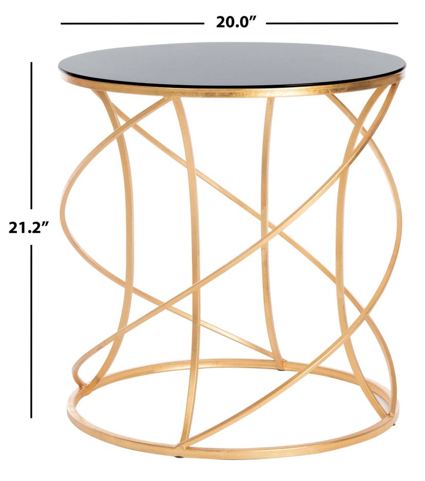 Cagney Glass Accent Table