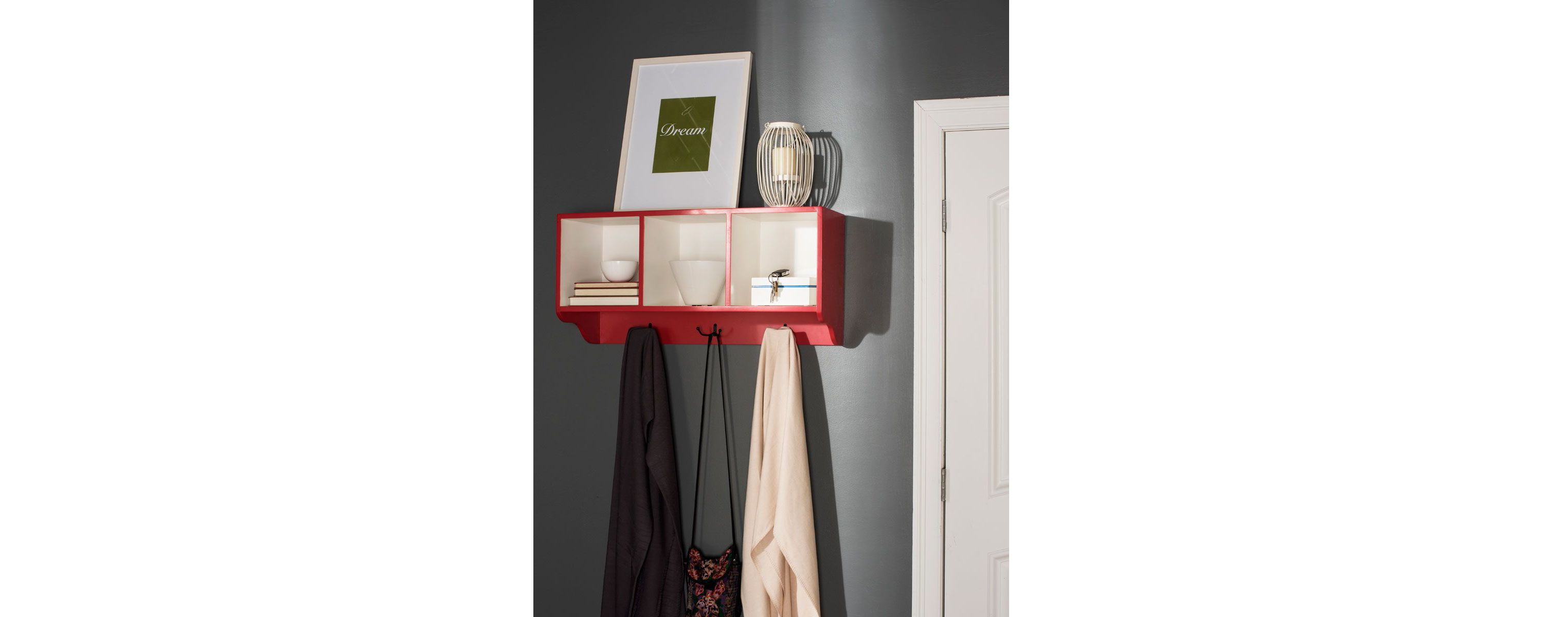 Alice Wall Shelf With Storage Compartments