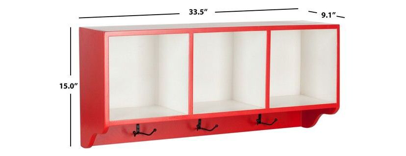 Alice Wall Shelf With Storage Compartments