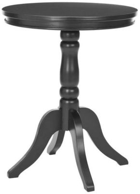 Safavieh Vivienne Round Top Side Table, Black