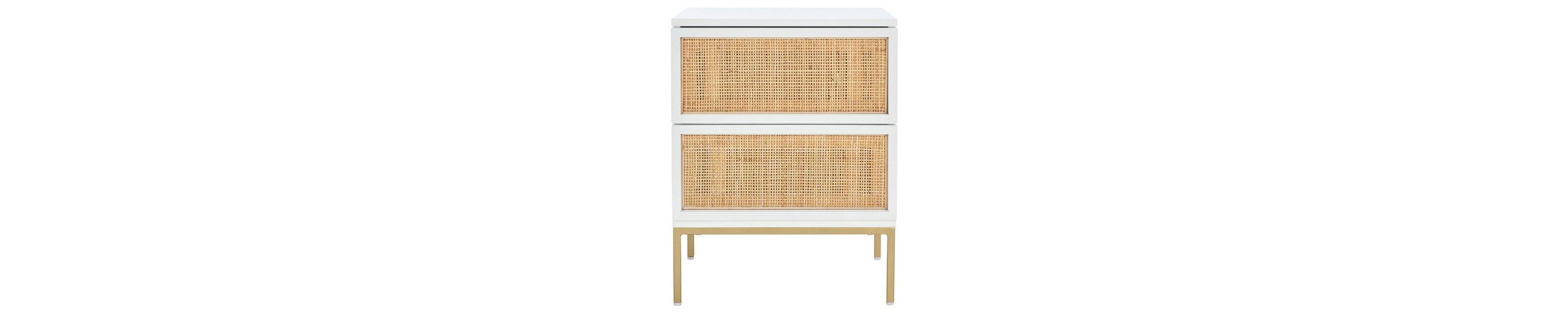 Zadie 2 Drawer Rattan Nightstand