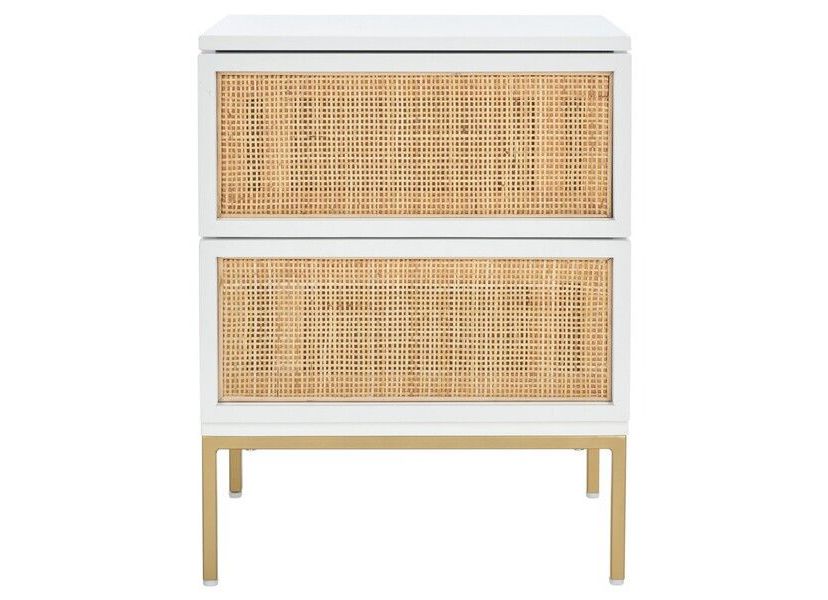 Zadie 2 Drawer Rattan Nightstand
