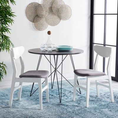 Safavieh Lucca Retro Dining Chair, White