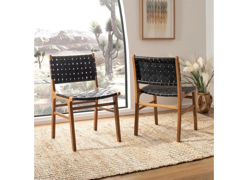 Taika Woven Leather Dining Chair