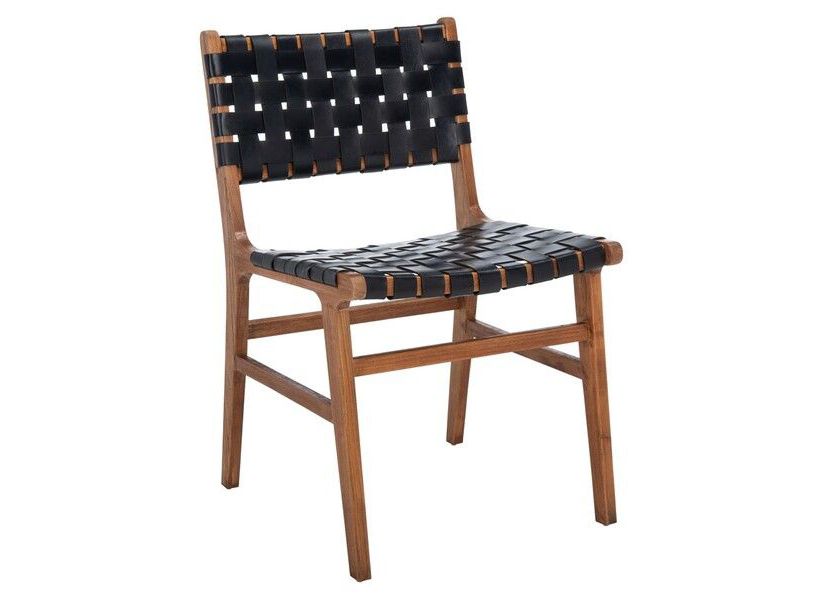 Taika Woven Leather Dining Chair