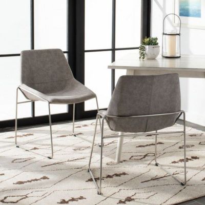 Safavieh Alexis Mid Century Dining Chair, Grey