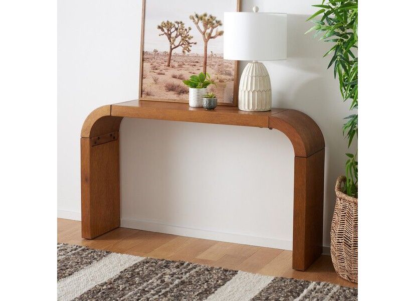 Liasonya Curved Console Table