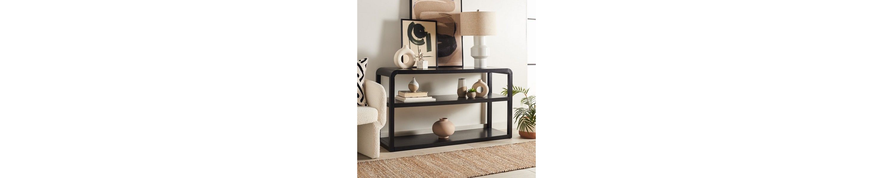 Omara 3 Tier Console Table