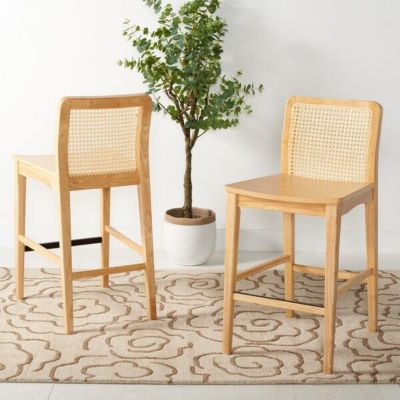 Safavieh Benicio Rattan Counter Stool