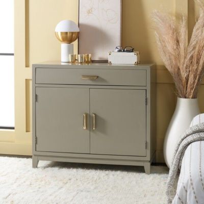 Safavieh Nigel 2 Door 1 Drawer Chest, Grey