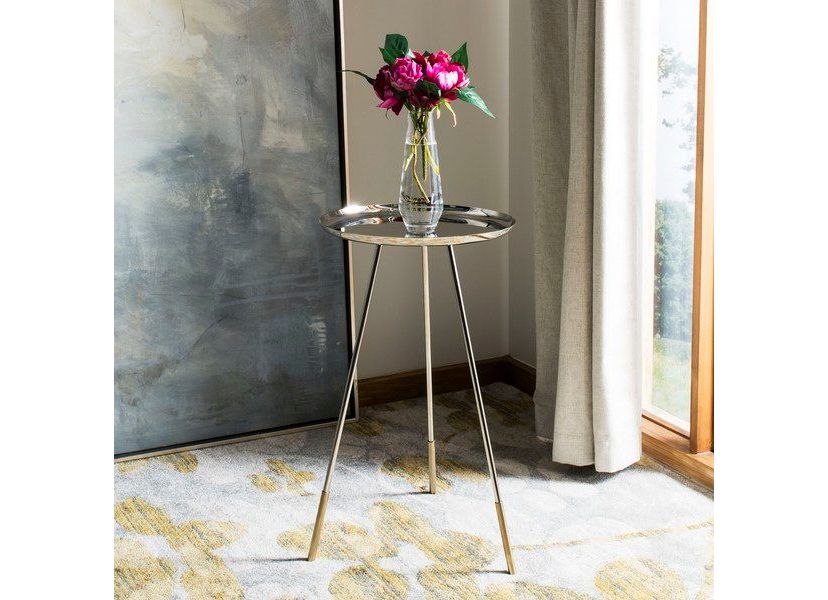 Calix Tri Leg Contemporary Glam Side Table