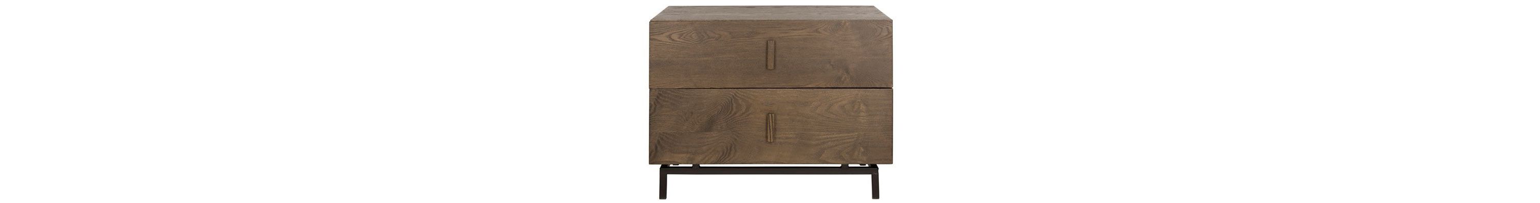 Herschel Mid Century Scandinavian Lacquer Two Drawer Cabinet