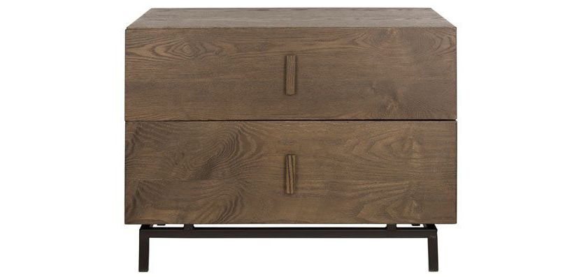 Herschel Mid Century Scandinavian Lacquer Two Drawer Cabinet
