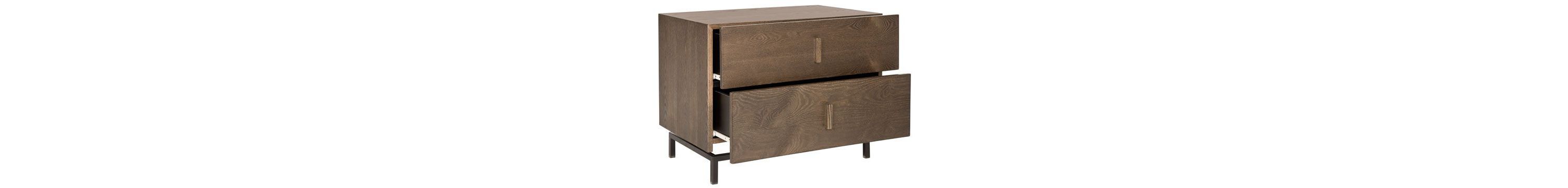 Herschel Mid Century Scandinavian Lacquer Two Drawer Cabinet