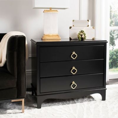 Safavieh Hannon 3 Drawer Contemporary Nightstand