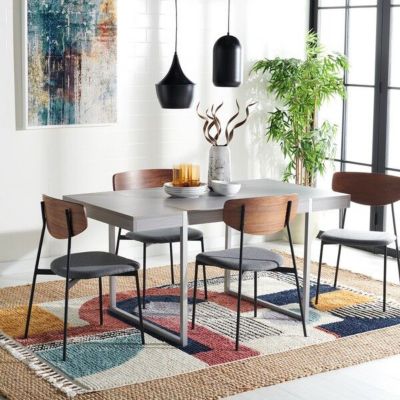 Safavieh Cael Dining Table, Grey