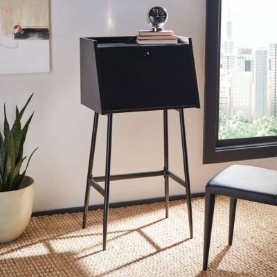 Safavieh Xander Modern Secretary Desk, Black
