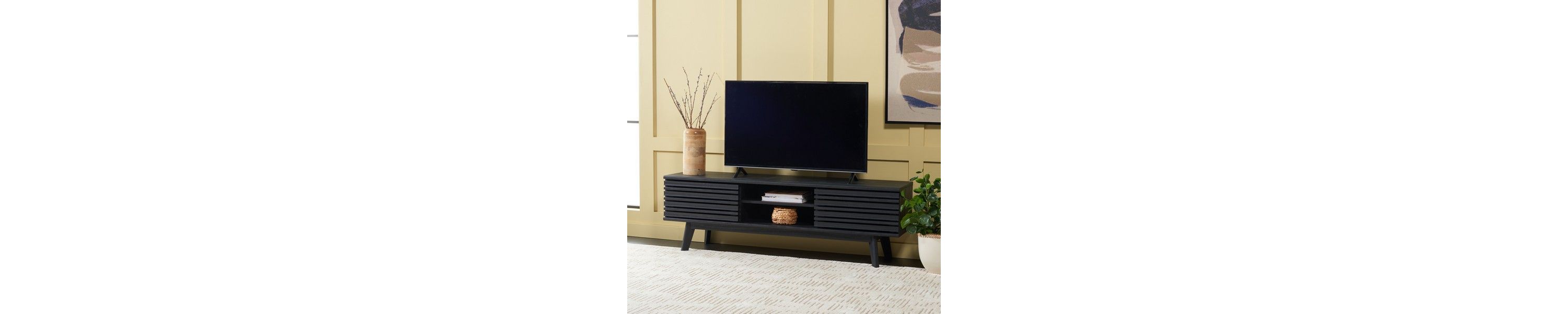 Esma 2 Shelf Media Stand