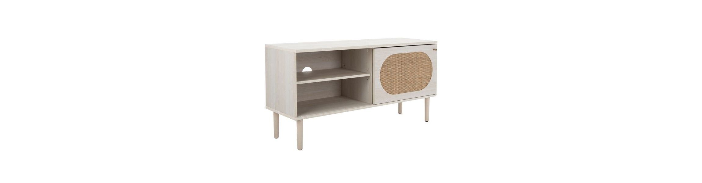 Claude 1 Door 2 Shelf Media Stand