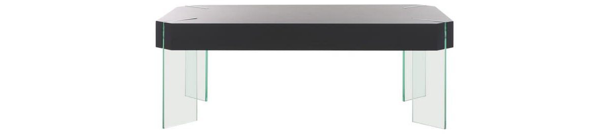 Katelyn Rectangular Contemporary Glass Leg Coffee Table