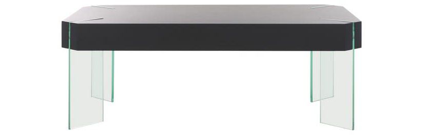 Katelyn Rectangular Contemporary Glass Leg Coffee Table