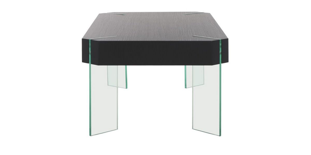 Katelyn Rectangular Contemporary Glass Leg Coffee Table