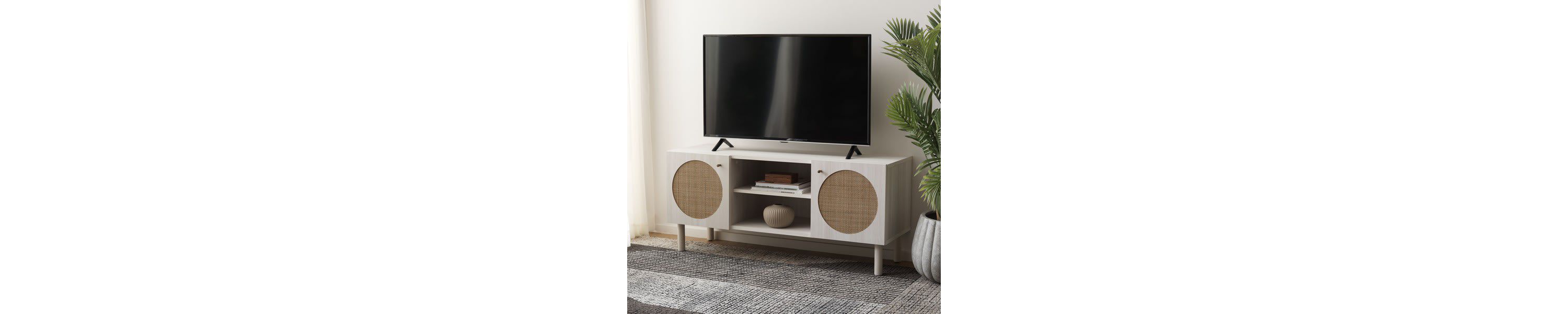 Ophelia 2 Door 2 Shelf Media Stand