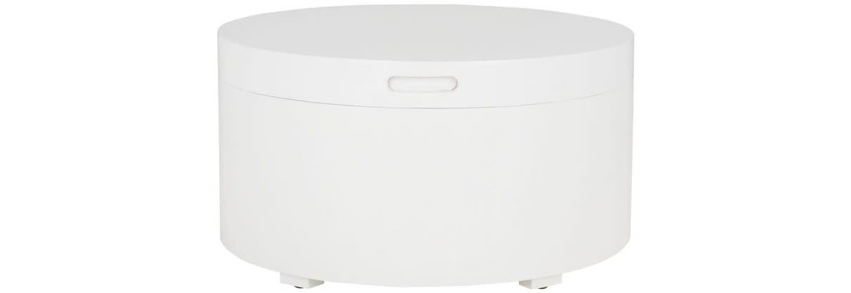 Rafaela Round Tray Top Coffee Table With Storage