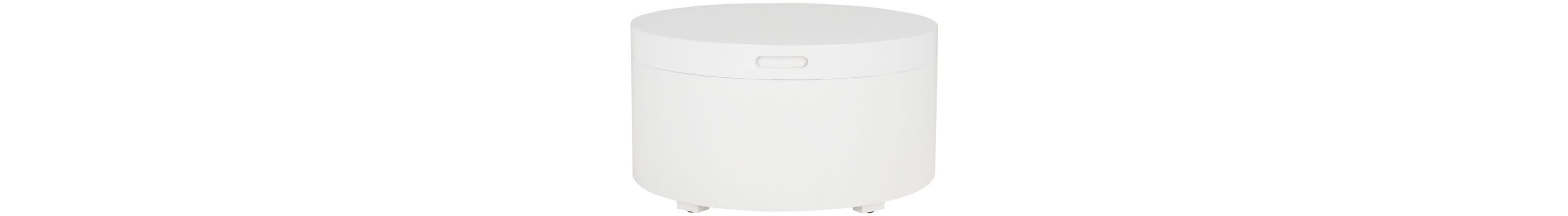 Rafaela Round Tray Top Coffee Table With Storage